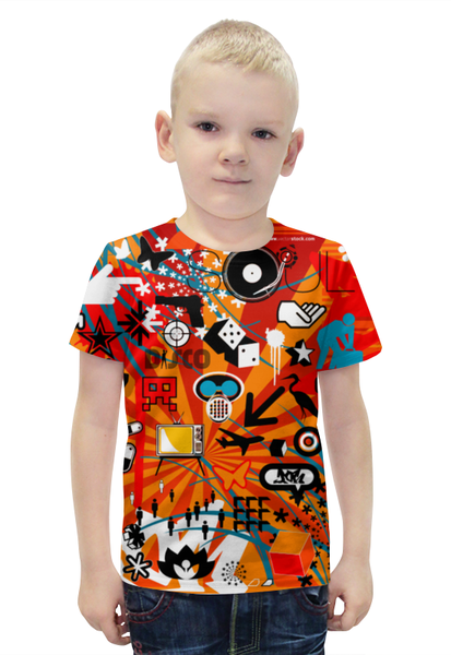 Заказать детскую футболку в Москве. Футболка с полной запечаткой для мальчиков Dream Art от game-fan - готовые дизайны и нанесение принтов.