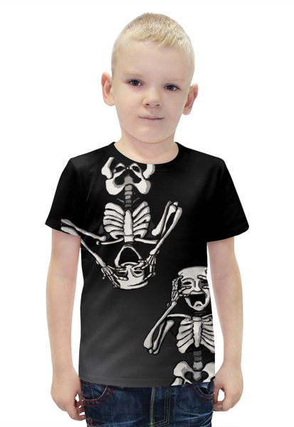 Заказать детскую футболку в Москве. Футболка с полной запечаткой для мальчиков Маски от queen  - готовые дизайны и нанесение принтов.