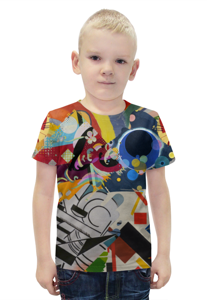 Заказать детскую футболку в Москве. Футболка с полной запечаткой для мальчиков Абстракционизм от trend - готовые дизайны и нанесение принтов.