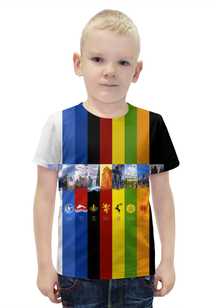 Заказать детскую футболку в Москве. Футболка с полной запечаткой для мальчиков Game of Thrones (Игра Престолов) от ПРИНТЫ ПЕЧАТЬ  - готовые дизайны и нанесение принтов.