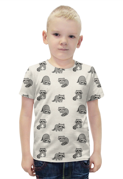 Заказать детскую футболку в Москве. Футболка с полной запечаткой для мальчиков Енотики от MariYang  - готовые дизайны и нанесение принтов.
