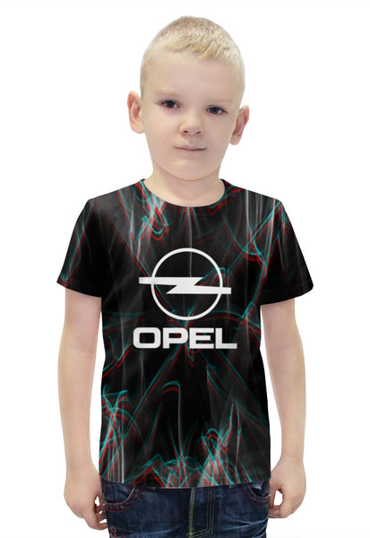Заказать детскую футболку в Москве. Футболка с полной запечаткой для мальчиков Авто Opel от THE_NISE  - готовые дизайны и нанесение принтов.
