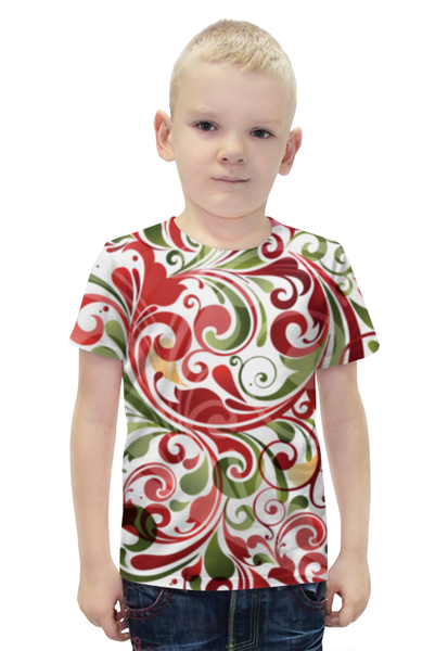 Заказать детскую футболку в Москве. Футболка с полной запечаткой для мальчиков Абстракция от tami.fox@mail.ru - готовые дизайны и нанесение принтов.