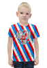 Заказать детскую футболку в Москве. Футболка с полной запечаткой для мальчиков Герб России от THE_NISE  - готовые дизайны и нанесение принтов.