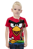 Заказать детскую футболку в Москве. Футболка с полной запечаткой для мальчиков Angry Birds 2 от Сергей Дульнев - готовые дизайны и нанесение принтов.