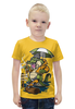 Заказать детскую футболку в Москве. Футболка с полной запечаткой для мальчиков Крокодил  от ПРИНТЫ ПЕЧАТЬ  - готовые дизайны и нанесение принтов.
