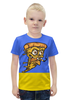 Заказать детскую футболку в Москве. Футболка с полной запечаткой для мальчиков Пицца зомби от ПРИНТЫ ПЕЧАТЬ  - готовые дизайны и нанесение принтов.