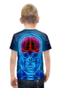 Заказать детскую футболку в Москве. Футболка с полной запечаткой для мальчиков X-RAY SKULL от Jimmy Flash - готовые дизайны и нанесение принтов.