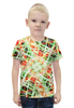 Заказать детскую футболку в Москве. Футболка с полной запечаткой для мальчиков glitch art (пати) от Wax  - готовые дизайны и нанесение принтов.