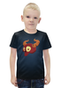 Заказать детскую футболку в Москве. Футболка с полной запечаткой для мальчиков Just some devil skull от Maks Lange - готовые дизайны и нанесение принтов.
