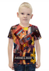 Заказать детскую футболку в Москве. Футболка с полной запечаткой для мальчиков MINECRAFT от robus - готовые дизайны и нанесение принтов.