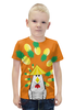 Заказать детскую футболку в Москве. Футболка с полной запечаткой для мальчиков Курица с ананасом от volzara - готовые дизайны и нанесение принтов.