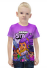 Заказать детскую футболку в Москве. Футболка с полной запечаткой для мальчиков BRAWL STARS SHELLY  от geekbox - готовые дизайны и нанесение принтов.