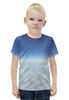 Заказать детскую футболку в Москве. Футболка с полной запечаткой для мальчиков Небесная синева от va-zaitsev - готовые дизайны и нанесение принтов.