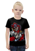Заказать детскую футболку в Москве. Футболка с полной запечаткой для мальчиков Джокер скелетон от ПРИНТЫ ПЕЧАТЬ  - готовые дизайны и нанесение принтов.