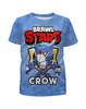 Заказать детскую футболку в Москве. Футболка с полной запечаткой для мальчиков BRAWL STARS CROW от geekbox - готовые дизайны и нанесение принтов.