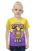 Заказать детскую футболку в Москве. Футболка с полной запечаткой для мальчиков BRAWL STARS BEA от geekbox - готовые дизайны и нанесение принтов.