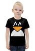 Заказать детскую футболку в Москве. Футболка с полной запечаткой для мальчиков Пингвин от solntse - готовые дизайны и нанесение принтов.