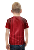 Заказать детскую футболку в Москве. Футболка с полной запечаткой для мальчиков Красная абстракция от BeliySlon - готовые дизайны и нанесение принтов.