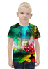 Заказать детскую футболку в Москве. Футболка с полной запечаткой для мальчиков Abstract Raster 160 от Мастер Спектр - готовые дизайны и нанесение принтов.