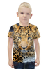 Заказать детскую футболку в Москве. Футболка с полной запечаткой для мальчиков Леопард от weeert - готовые дизайны и нанесение принтов.