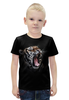 Заказать детскую футболку в Москве. Футболка с полной запечаткой для мальчиков Ревущий тигр от advai - готовые дизайны и нанесение принтов.