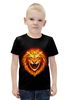 Заказать детскую футболку в Москве. Футболка с полной запечаткой для мальчиков Огненный лев от Ирина - готовые дизайны и нанесение принтов.