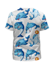 Заказать детскую футболку в Москве. Футболка с полной запечаткой для мальчиков Дельфины от T-shirt print  - готовые дизайны и нанесение принтов.