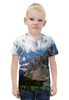 Заказать детскую футболку в Москве. Футболка с полной запечаткой для мальчиков Лес и горы от THE_NISE  - готовые дизайны и нанесение принтов.