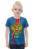 Заказать детскую футболку в Москве. Футболка с полной запечаткой для мальчиков герб Олег от weeert - готовые дизайны и нанесение принтов.
