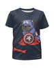 Заказать детскую футболку в Москве. Футболка с полной запечаткой для мальчиков Captain America  от ПРИНТЫ ПЕЧАТЬ  - готовые дизайны и нанесение принтов.