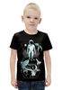 Заказать детскую футболку в Москве. Футболка с полной запечаткой для мальчиков Космонавт от coolmag - готовые дизайны и нанесение принтов.