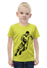 Заказать детскую футболку в Москве. Футболка с полной запечаткой для мальчиков Футболист от ПРИНТЫ ПЕЧАТЬ  - готовые дизайны и нанесение принтов.