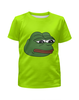 Заказать детскую футболку в Москве. Футболка с полной запечаткой для мальчиков Грустная лягушка от Jimmy Flash - готовые дизайны и нанесение принтов.