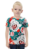 Заказать детскую футболку в Москве. Футболка с полной запечаткой для мальчиков Fashion Flower от THE_NISE  - готовые дизайны и нанесение принтов.