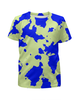 Заказать детскую футболку в Москве. Футболка с полной запечаткой для мальчиков Сине-Зелёный Камуфляж от armyshop - готовые дизайны и нанесение принтов.