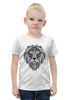 Заказать детскую футболку в Москве. Футболка с полной запечаткой для мальчиков Этнический лев от nadegda - готовые дизайны и нанесение принтов.