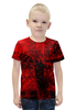 Заказать детскую футболку в Москве. Футболка с полной запечаткой для мальчиков Красные брызги от THE_NISE  - готовые дизайны и нанесение принтов.