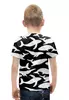 Заказать детскую футболку в Москве. Футболка с полной запечаткой для мальчиков Киты в черно-белом от ELENA ZHARINOVA - готовые дизайны и нанесение принтов.