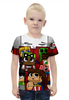 Заказать детскую футболку в Москве. Футболка с полной запечаткой для мальчиков Minecraft    от T-shirt print  - готовые дизайны и нанесение принтов.