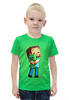 Заказать детскую футболку в Москве. Футболка с полной запечаткой для мальчиков Minecraft   от T-shirt print  - готовые дизайны и нанесение принтов.