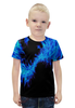 Заказать детскую футболку в Москве. Футболка с полной запечаткой для мальчиков Синие краски от THE_NISE  - готовые дизайны и нанесение принтов.