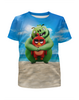 Заказать детскую футболку в Москве. Футболка с полной запечаткой для мальчиков Angry Birds от skynatural - готовые дизайны и нанесение принтов.