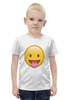 Заказать детскую футболку в Москве. Футболка с полной запечаткой для мальчиков Смайл от THE_NISE  - готовые дизайны и нанесение принтов.