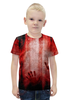 Заказать детскую футболку в Москве. Футболка с полной запечаткой для мальчиков blood от Niq=D - готовые дизайны и нанесение принтов.