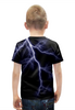 Заказать детскую футболку в Москве. Футболка с полной запечаткой для мальчиков  Кот и молния от THE_NISE  - готовые дизайны и нанесение принтов.