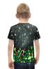 Заказать детскую футболку в Москве. Футболка с полной запечаткой для мальчиков Падающий снег от THE_NISE  - готовые дизайны и нанесение принтов.