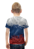 Заказать детскую футболку в Москве. Футболка с полной запечаткой для мальчиков триколор от Маверик - готовые дизайны и нанесение принтов.