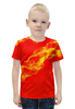 Заказать детскую футболку в Москве. Футболка с полной запечаткой для мальчиков FIRE! от Алексс Неро - готовые дизайны и нанесение принтов.