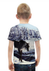 Заказать детскую футболку в Москве. Футболка с полной запечаткой для мальчиков Волк в лесу от  PRO_DESIGN - готовые дизайны и нанесение принтов.